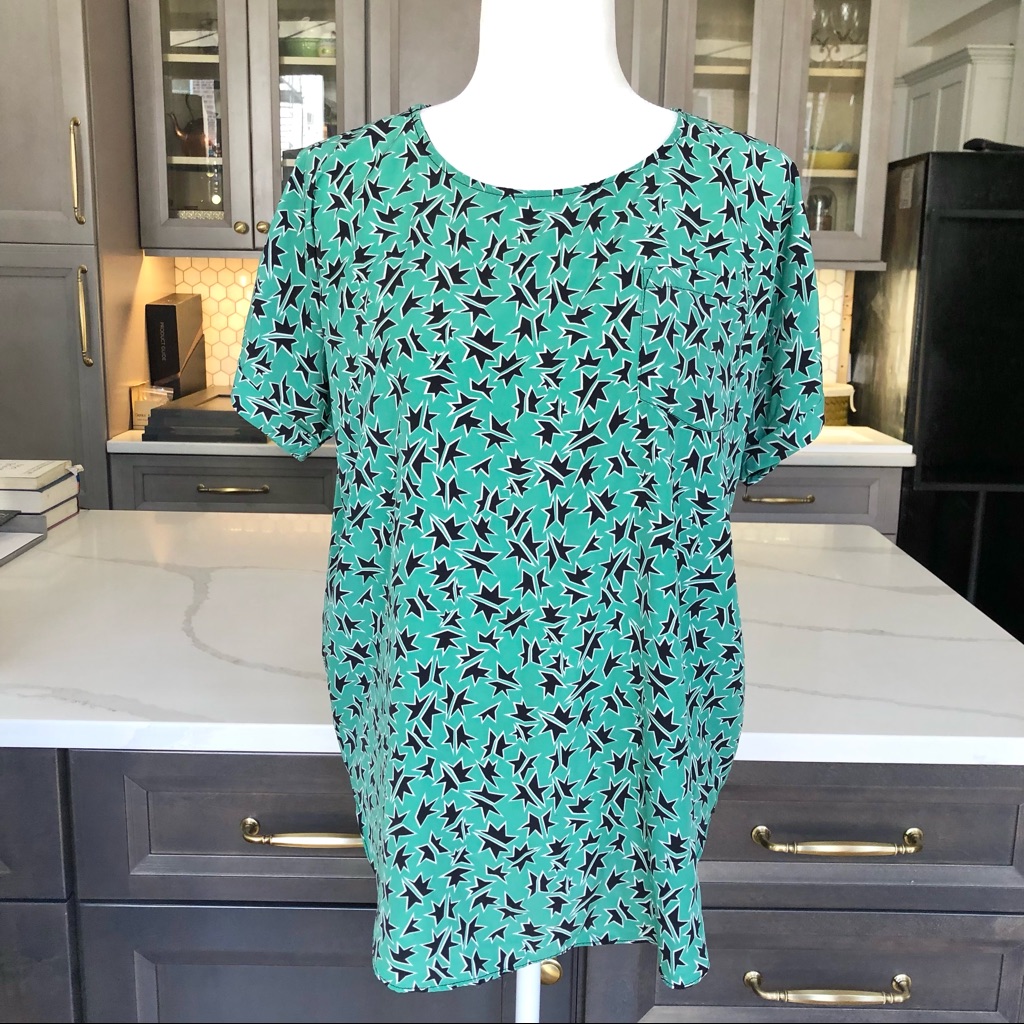 Geometric Pattern Top - S/M